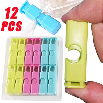 Reusable food sealing clips