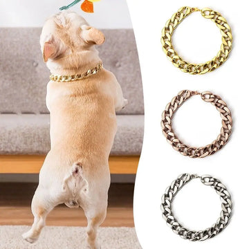 Pet Gold Collar  Dog Necklace